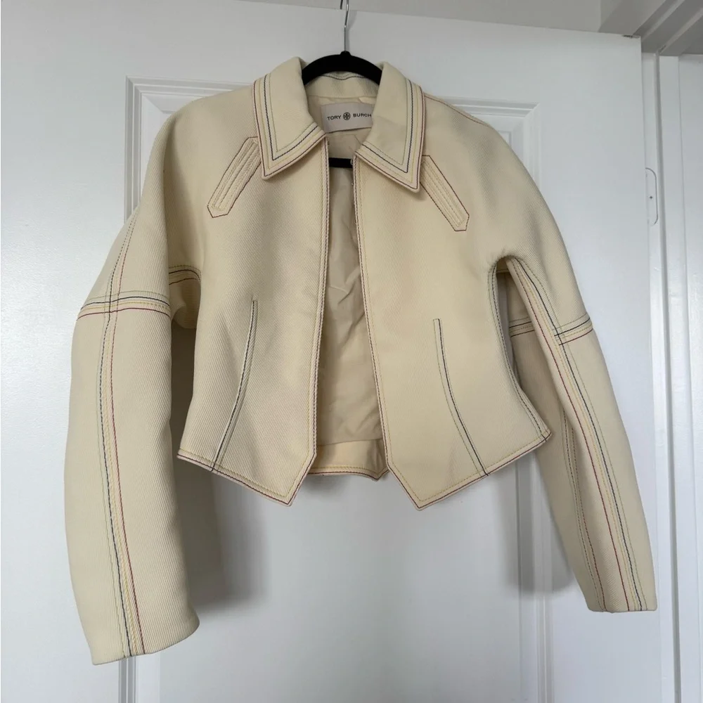 Like new TORY BURCH Cotton Twill Jacket - Neutrals $998 6